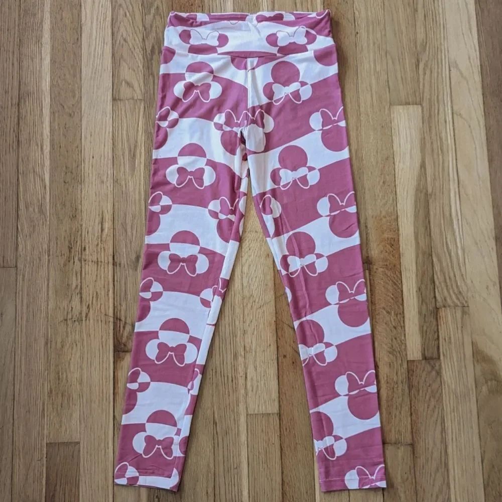 Lularoe Pink Minnie mouse leggings